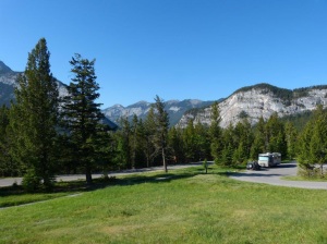 Our campsite at Tunnel  Mtn Village, Banff NP